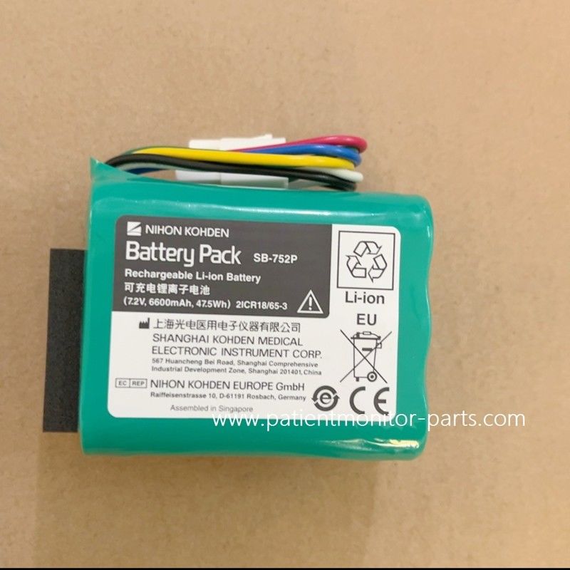 Nihon Kohden SB-470P 7.2V batterie au lithium Compatible avec les modèles -752P SVM-7501 SVM-7500 SVM-7600